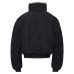 Street Style Solid Color Loose Thick Winter High-Neck Cotton Coat for Men