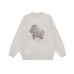 Loose Knit Sweater with Horse Embroidery  Unisex Oversized Pullover