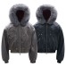 Street Style Deconstructed Vintage PU Leather Design Men's Loose Mountaineer Open Front Cotton Coat