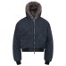 Street Style Casual Solid Color Deconstructed Design Men's Loose Winter Hooded Cotton Coat
