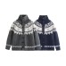 Horn Button Design Loose Casual Unisex Knit Cardigan Coat