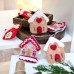 Cute Felt Red Roof Little House Cartoon Christmas Tree Gingerbread Man Gift Personalized Decorative Pendant