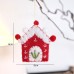 Cute Felt Red Roof Little House Cartoon Christmas Tree Gingerbread Man Gift Personalized Decorative Pendant