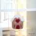 Cute Felt Red Roof Little House Cartoon Christmas Tree Gingerbread Man Gift Personalized Decorative Pendant