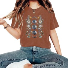 Flower Moon Loose Short Sleeve