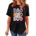 Flower and Grass Ghost New Round Neck Loose Short Sleeve