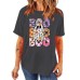 Flower and Grass Ghost New Round Neck Loose Short Sleeve