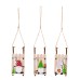 Christmas Decoration Wooden Sleigh Hanging Ornament Creative Wooden Santa Claus and Elf Hanging Decor