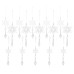 Christmas Snowflake Icicle Ornament Creative Acrylic Transparent Snowflake Pendant Crystal Snowflake 15PC Decorations