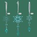 Christmas Snowflake Icicle Ornament Creative Acrylic Transparent Snowflake Pendant Crystal Snowflake 15PC Decorations