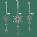 Christmas Snowflake Icicle Ornament Creative Acrylic Transparent Snowflake Pendant Crystal Snowflake 15PC Decorations