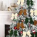 Christmas Velvet Bow Country Wreath Vintage Velvet Ribbon Holiday Decoration Christmas Tree Wreath
