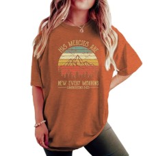 Round neck HIS MERCIES Sunset Top for Women