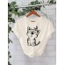 Cat Butterfly New Short Sleeve