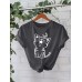 Cat Butterfly New Short Sleeve