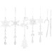Christmas Tree Ice Column Snow Pendant Transparent Elk Pendant 8PCS Ice Pendant