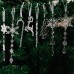 Christmas Tree Ice Column Snow Pendant Transparent Elk Pendant 8PCS Ice Pendant