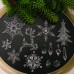 Christmas Tree Ice Column Snow Pendant Transparent Elk Pendant 8PCS Ice Pendant