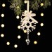 Creative Iron Icicle Ornament for Christmas Tree, Reindeer, Snowman, Snowflake Hanging Decorations