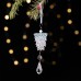 Christmas Acrylic Pinecone Ornament Transparent Crystal Tree Decoration