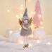 Christmas Decoration Reindeer Antler Angel Pendant with Pink Wings, Girl's Small Ornament for Christmas Tree