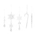 Christmas Decoration Transparent Acrylic Ice Cone Ornaments 20PCS Snowflake Ice Stick Tree Hanging Decor Christmas Decoration Transparent Acrylic Ice Cone Ornaments 20PCS Snowflake Ice Stick Tree Hanging Decor