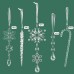 Christmas Decoration Transparent Acrylic Ice Cone Ornaments 20PCS Snowflake Ice Stick Tree Hanging Decor Christmas Decoration Transparent Acrylic Ice Cone Ornaments 20PCS Snowflake Ice Stick Tree Hanging Decor