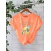 POSITANO Lemon Flower Short Sleeve