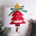 Christmas Tree Handmade Ornament Hanging Decoration for Holiday Atmosphere Car Interior Decor 