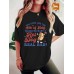 Round neck short sleeved T-shirt print