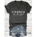 STRONGER Printed New Short Sleeves for Women