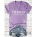 STRONGER Printed New Short Sleeves for Women