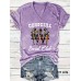 T-shirt with denim pattern for women