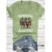 T-shirt with denim pattern for women