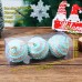 Christmas Ball Ornament Set 3PC Christmas Tree Decoration Colorful Balls Hanging Decor 8cm Holiday Decoration Ball