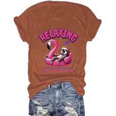 RELAXING Pattern Loose Short Sleeve