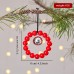Fuzzy Christmas Wreath Decoration Window Door Hanging Scene Arrangement Christmas Bell Fuzzy Flower Fabric Ornament Fuzzy Christmas Wreath Decoration Window Door Hanging Scene Arrangement Christmas Bell Fuzzy Flower Fabric Ornament