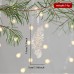 New Christmas Decoration Glitter Acrylic Pendant Transparent Powder Snowflake Charm for Christmas Tree Decoration