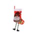 Fuzzy Christmas Socks Creative Cartoon Print Christmas Home Decor Gift Bag2 of them