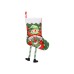 Fuzzy Christmas Socks Creative Cartoon Print Christmas Home Decor Gift Bag2 of them