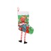 Fuzzy Christmas Socks Creative Cartoon Print Christmas Home Decor Gift Bag2 of them