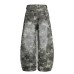 Retro All-Over Star Print Denim Pants Men Women  Design Wide Leg Straight Loose Jeans Tapered Leg Pants