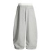 Street Style Towel Embroidery Heart Graphic Sweatpants Unisex Loose Casual Wide Leg Pants