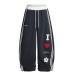 Street Style Towel Embroidery Heart Graphic Sweatpants Unisex Loose Casual Wide Leg Pants