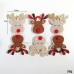 Christmas Gingerbread Man Reindeer Wooden Clip Tree Gift Box Card Decoration Clip2 packs
