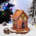 Christmas Glowing Gingerbread House Decoration Christmas Home Living Room Atmosphere Decoration Desktop Resin Decoration