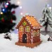 Christmas Glowing Gingerbread House Decoration Christmas Home Living Room Atmosphere Decoration Desktop Resin Decoration