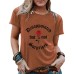 Disappointed Rose Round Neck Short Sleeve