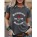 Disappointed Rose Round Neck Short Sleeve
