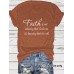 Short sleeved faith is a letter